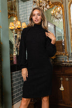 Load image into Gallery viewer, Sleeveless Dress with Turtleneck Bolero
