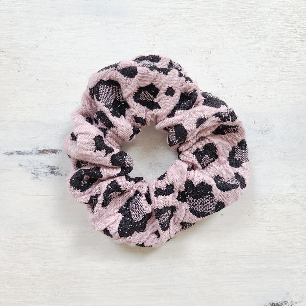 Blush Leopard Scrunchie