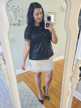 Load image into Gallery viewer, Sequin Fringe Skirt
