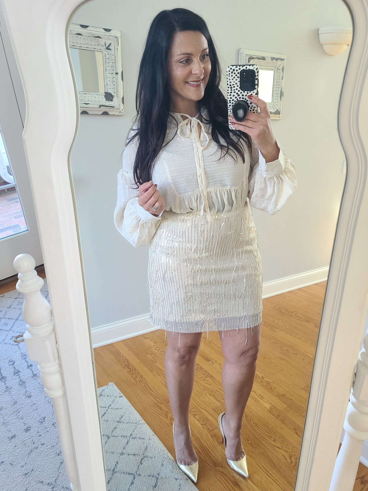 Sequin Fringe Skirt