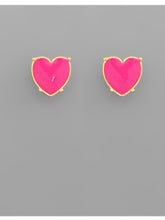 Load image into Gallery viewer, Heart Stud Earrings
