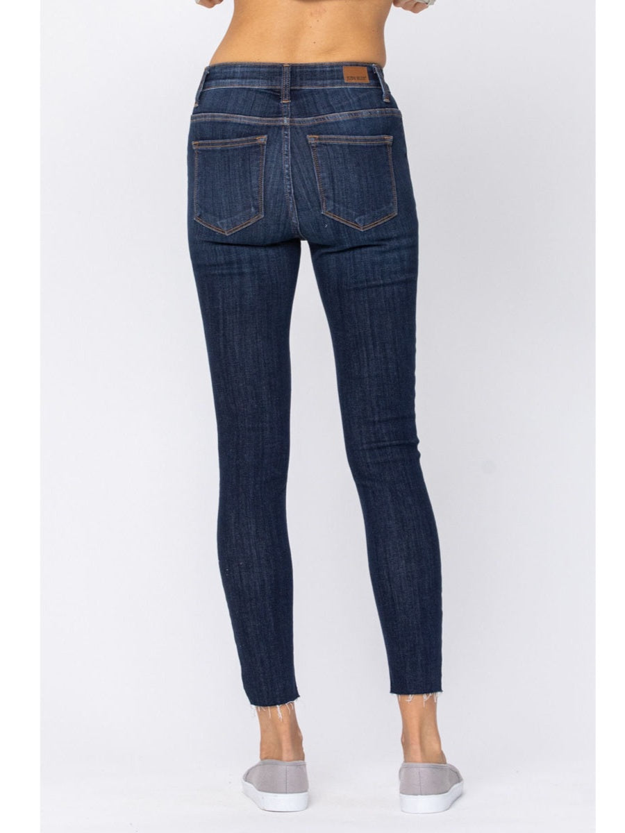 Mid-Rise Non-Distressed Skinnies