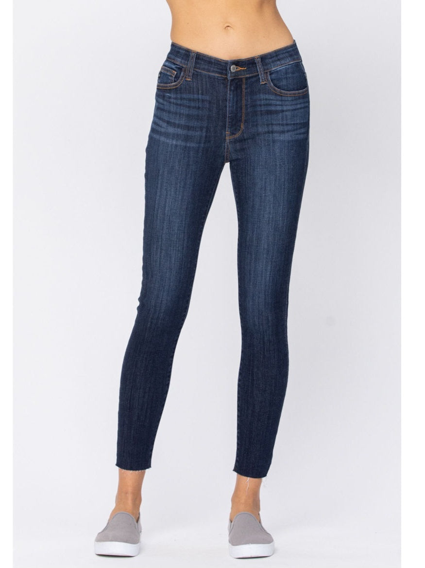 Mid-Rise Non-Distressed Skinnies