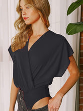 Load image into Gallery viewer, Surplice Black Bodysuit
