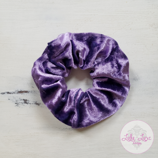 Purple Velvet Scrunchie